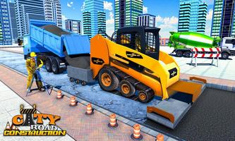City Road Construction Simulator: Maquinaria pesad imagem de tela 1