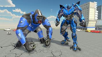 Bigfoot Gorilla Attack: Transforming Robot Monster โปสเตอร์