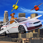 फ्यूचरिस्टिक टॉप फ्लाइट कार: फ्लाइंग 3 डी सिम्युले आइकन