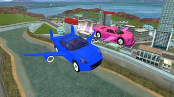 Futuristic Top Flight Car : Flying 3d Simulator اسکرین شاٹ 3