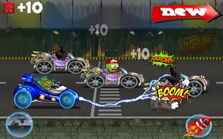 Turtle racing car ninja Affiche
