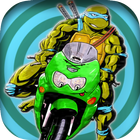racing turtle motorcycle ninja icon
