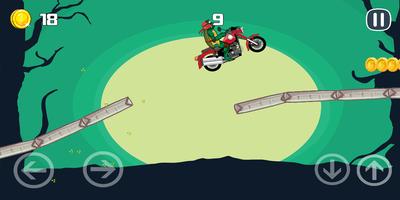 Turtle Motobike Ninja Adventur スクリーンショット 2