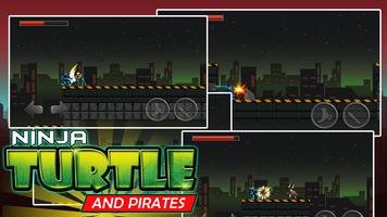 Ninja and Turtle Shadow Pirate Poster