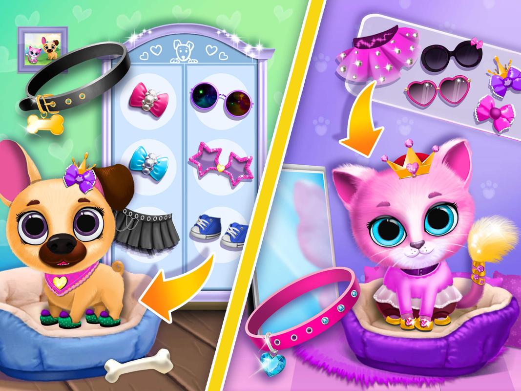Kiki & Fifi Pet Friends - Furry Kitty & Puppy Care APK 