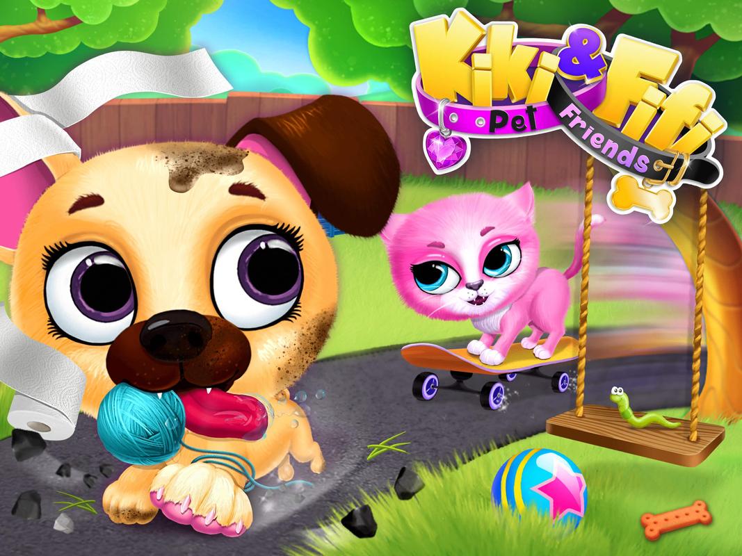 Kiki & Fifi Pet Friends - Furry Kitty & Puppy Care APK 
