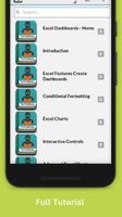 Learn Excel Dashboard Offline تصوير الشاشة 1