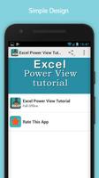 Free Excel Power View Tutorial الملصق