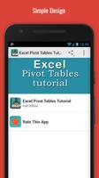 Learn Excel Pivot Tables Affiche