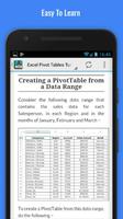 Learn Excel Pivot Tables اسکرین شاٹ 3
