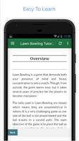 Free Lawn Bowling Tutorial تصوير الشاشة 3