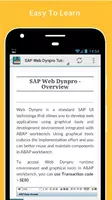 Learn SAP Web Dynpro Offline تصوير الشاشة 3