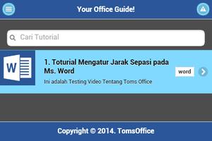 TomsOffice Tutorial Ms.Office Plakat