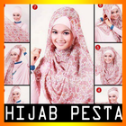 Gambar Tutorial Hijab Pesta Terbaru-icoon