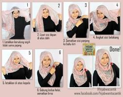 Tutorial Hijab Segi Empat captura de pantalla 1