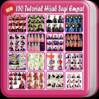 Poster 150 Tutorial Hijab Segi Empat