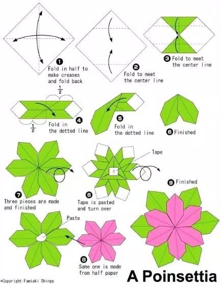 Tutorial origami flower step by step APK pour Android Télécharger