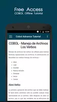 Cobol Spanish Tutorial скриншот 3