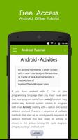 Learn Android Offline Tutorial capture d'écran 2