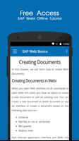 ​SAP WEBi   Offline Tutorial capture d'écran 2