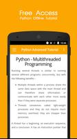 Python Offline Tutorial تصوير الشاشة 1