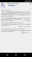 Calculus Quick Notes تصوير الشاشة 1