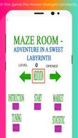Maze room - adventure in a sweet labyrinth plakat