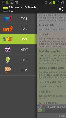 tv3 tv guide malaysia Malaysia tv guide for android apk download.