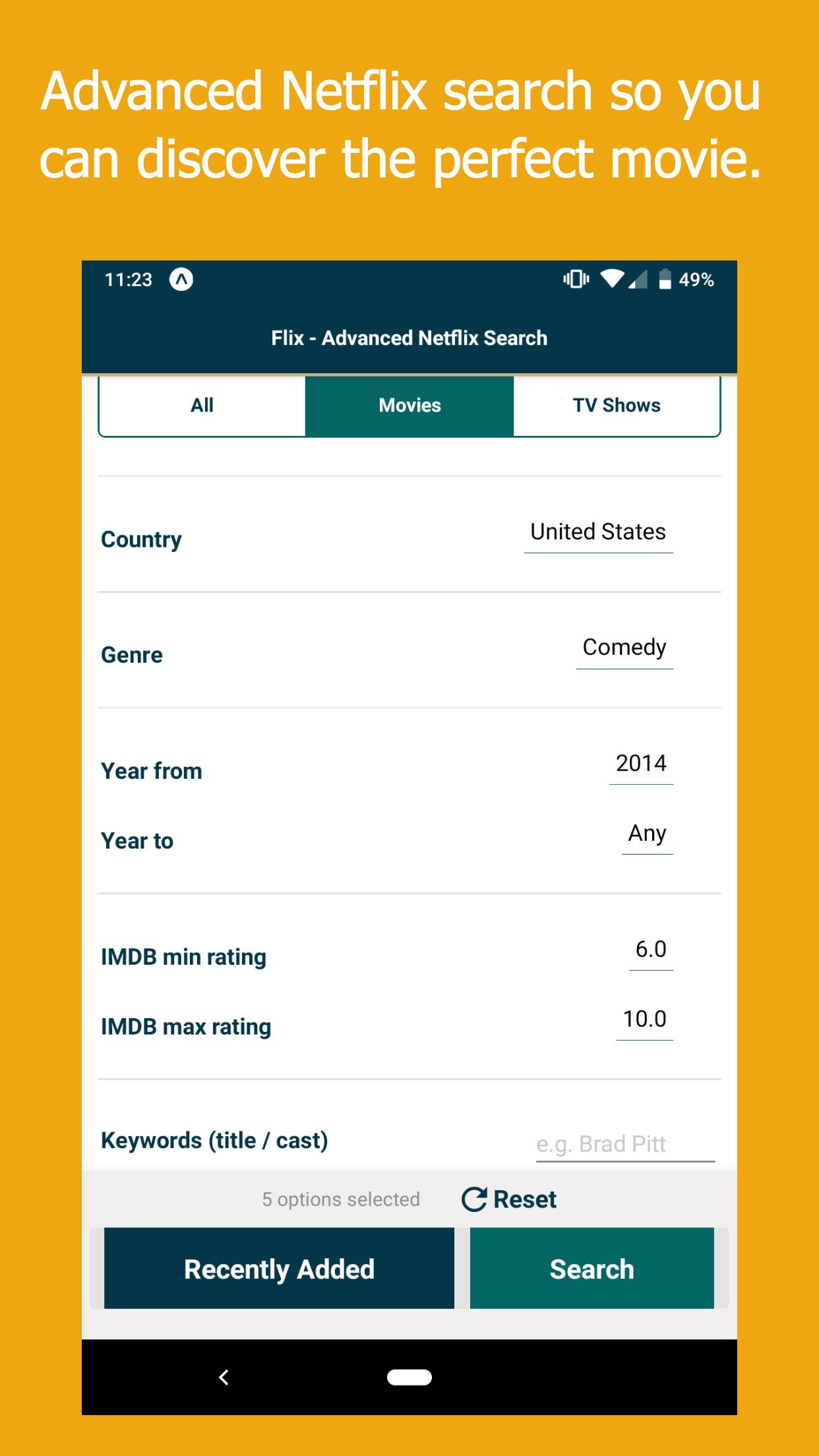 MyFlix - Netflix Search Engine APK pour Android Télécharger
