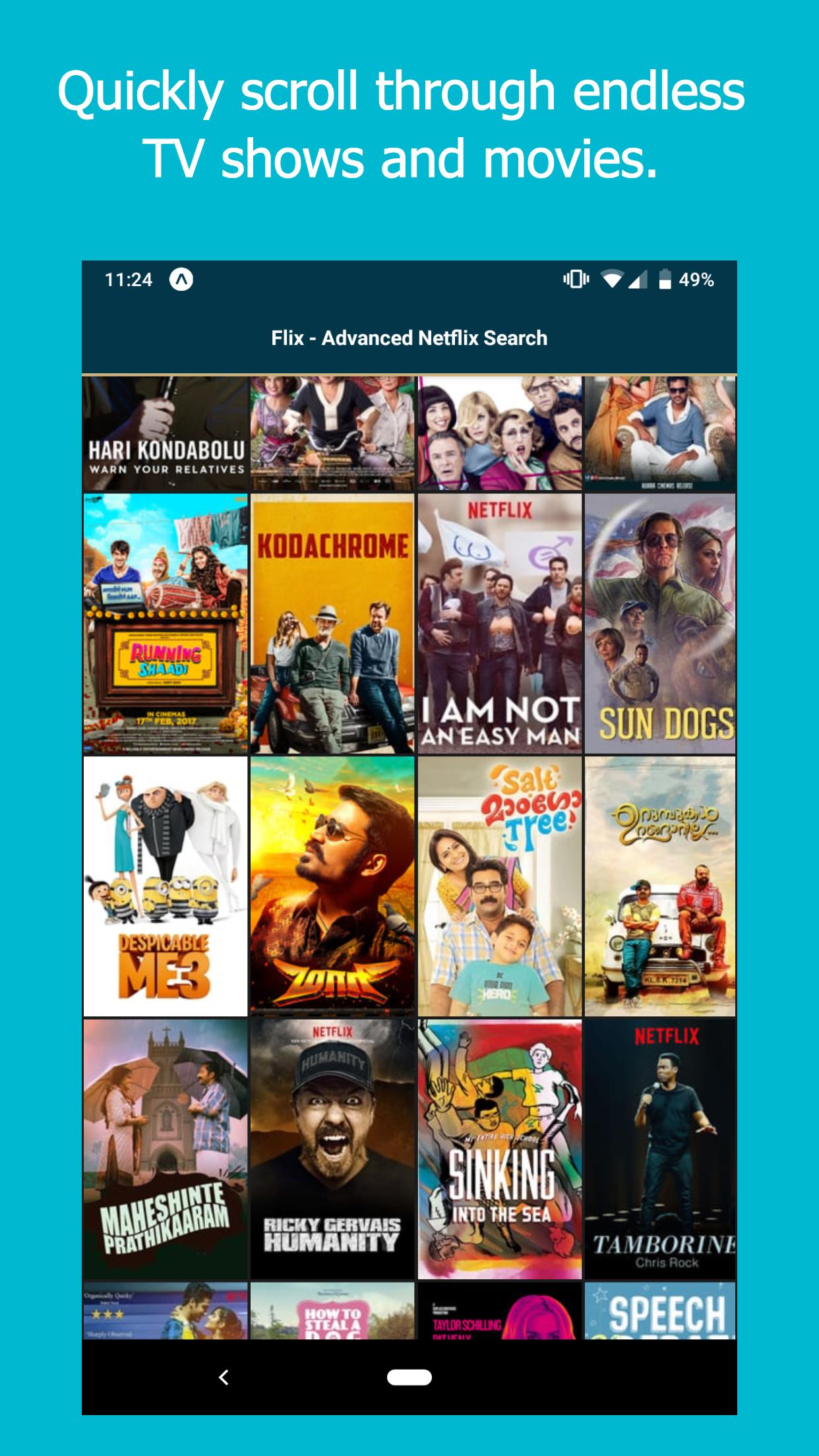 MyFlix - Netflix Search Engine APK pour Android Télécharger
