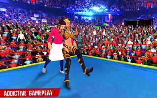 Girls Wrestling kungfu Super girl Fighting Game ảnh chụp màn hình 1