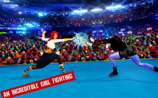 Girls Wrestling kungfu Super girl Fighting Game ảnh chụp màn hình 2