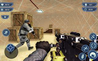 counter terrorist 2 machine gun shooting strike Affiche