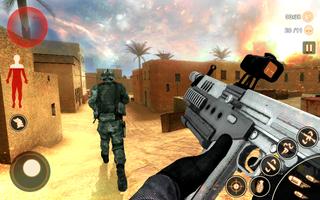 Army CounterTerrorist Attack Shooter Strike GunWar Affiche