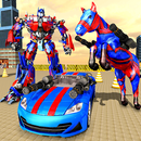 Transform Futuristic Robot US Police car  horse 3D APK