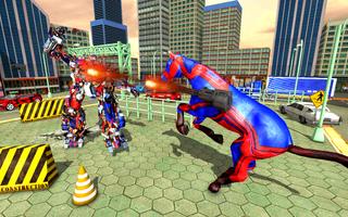 Transform Futuristic Robot US Police car  horse 3D screenshot 2