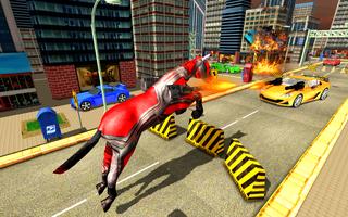 Transform Futuristic Robot US Police car  horse 3D screenshot 3