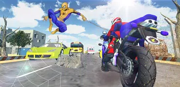 Spider Stunt Rider  Superhero Spider Highway Rider