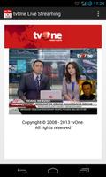 tvOne Live Streaming plakat