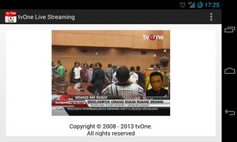 tvOne Live Streaming captura de pantalla 1