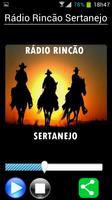 RÁDIO RINCÃO SERTANEJO Affiche