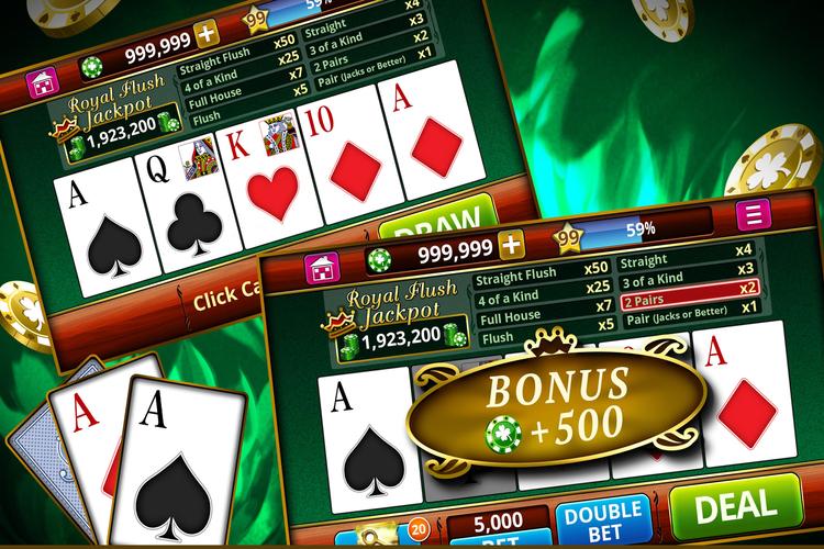 free online games video poker