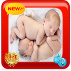 Twin Baby Photo Frames أيقونة