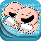 Pregnancy Diary Twins in Womb Zeichen