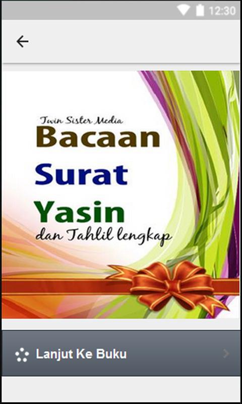 Bacaan Surat Yasin Dan Tahlil For Android Apk Download