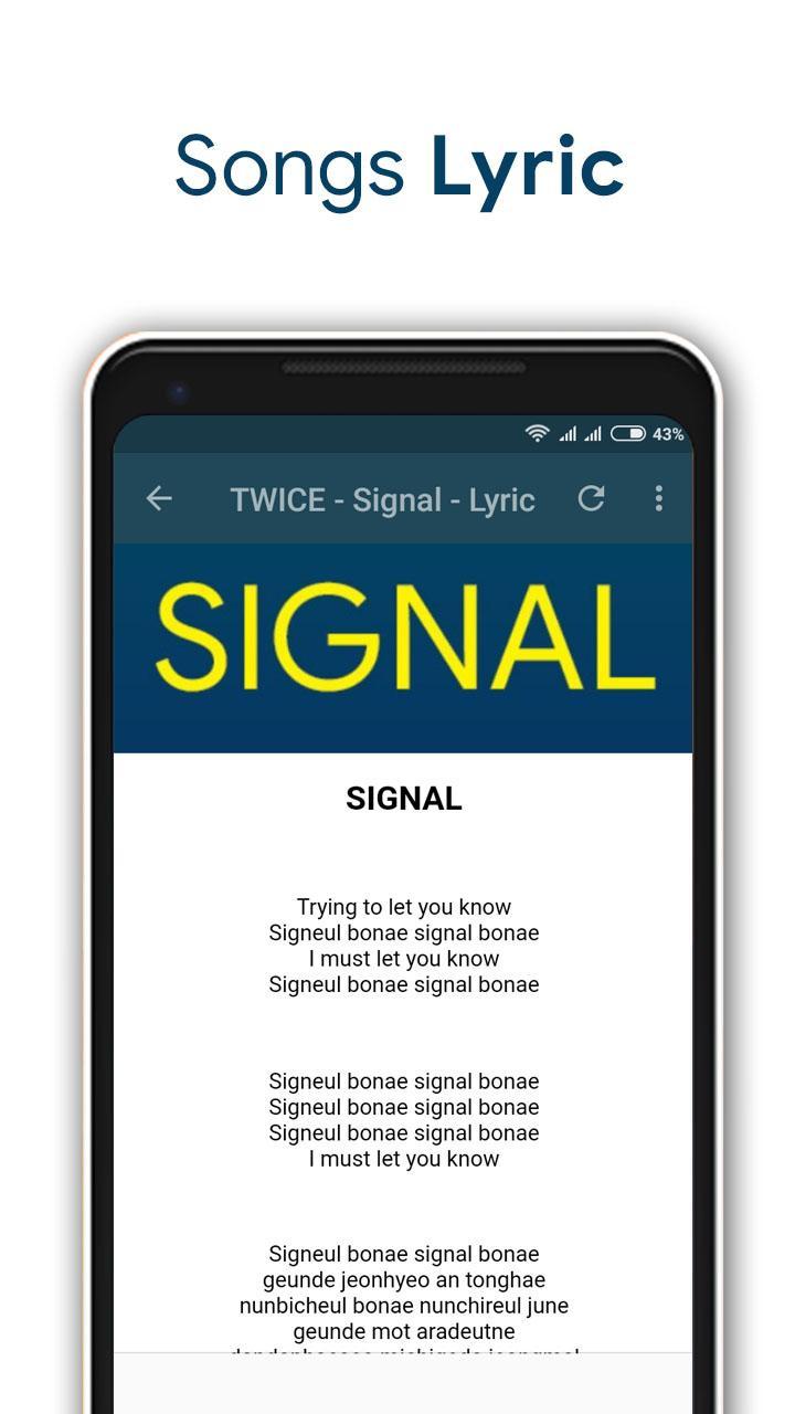 Signal twice lyrics