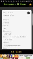 Annonymous Fake ID Generator capture d'écran 3