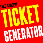 Fake Concert Ticket Generator & Ticket Maker icône