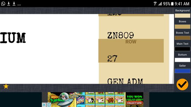 android 用の fake concert ticket generator ticket maker apk を