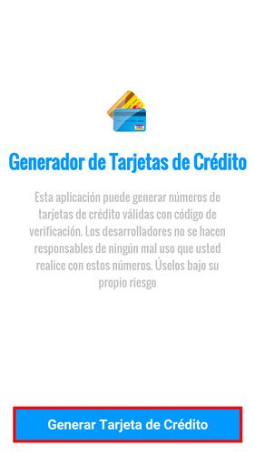 Generador Tarjetas De Credito For Android Apk Download